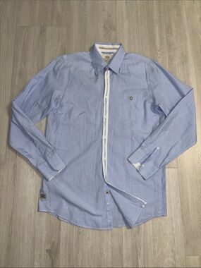 🔥BUNDLESALE Men’s M Anama Button-Down Dress Shirt with White Trim